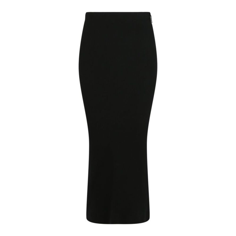 Balenciaga Midi Twisted Skirt Black Womens